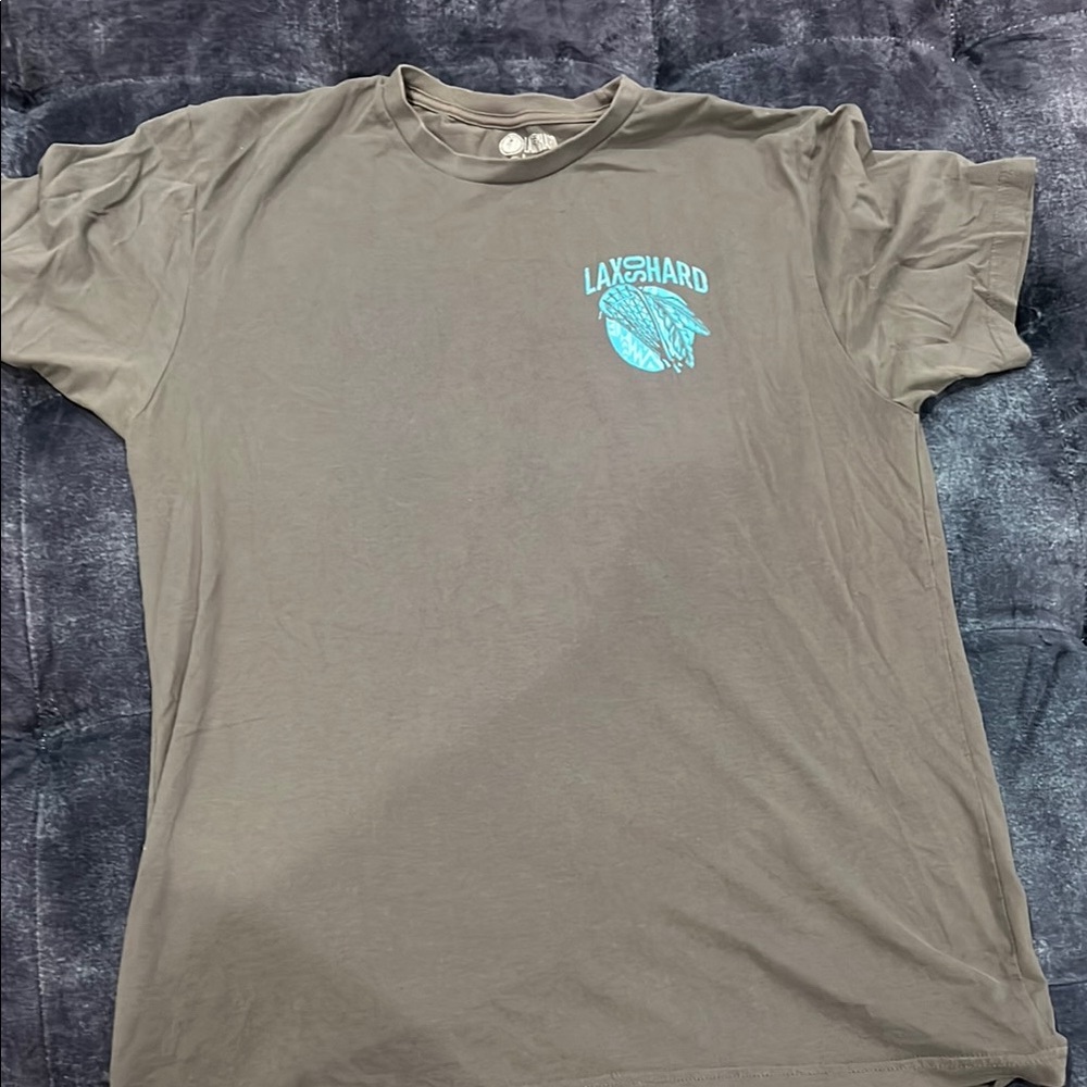 🥍🥍 Men's Gray Lacrosse T-Shirt